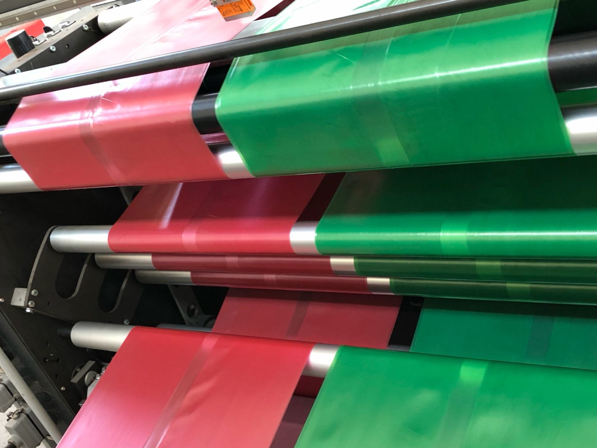 Film rosso e verde in lavorazione